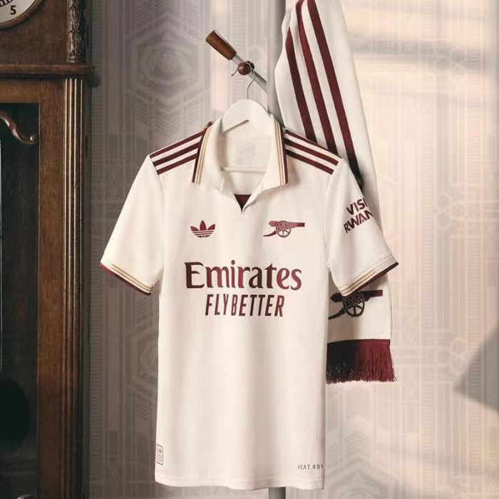 25/26 Arsenal Second Away White Jersey Version Short Sleeve-277595