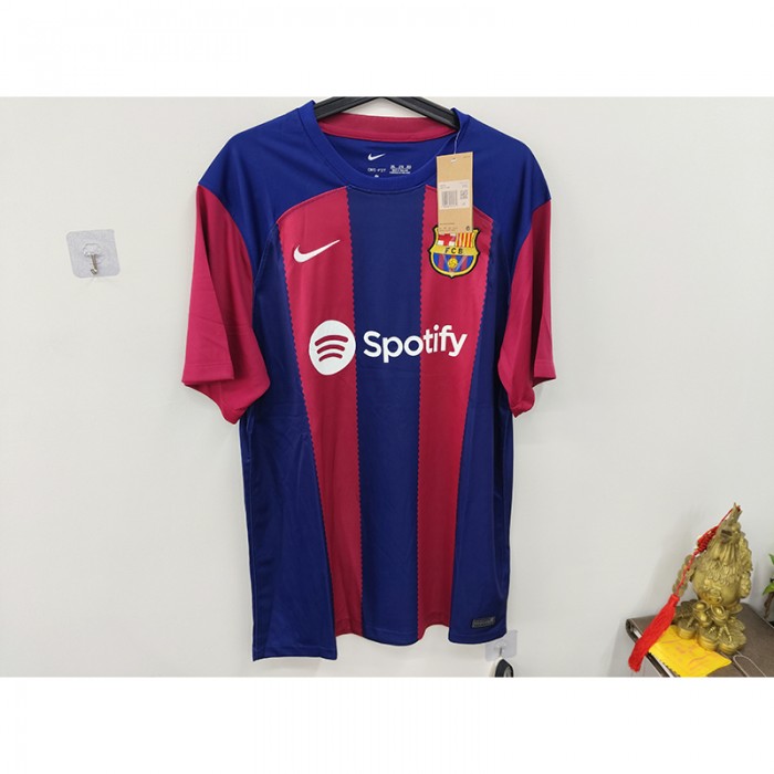 STOCK CLEARANCE [SIZE XXL] 23/24 Barcelona Home Blue Red Jersey Version Short Sleeve-971135
