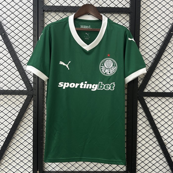 25/26 Palmeiras Home Green Jersey Version Short Sleeve-3237467