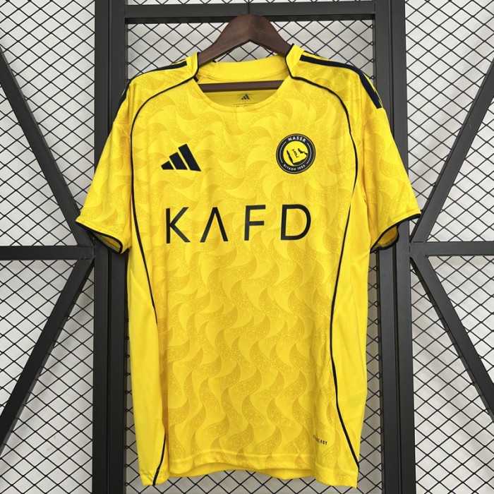 25/26 Riyadh Victory Home Yellow Jersey Version Short Sleeve-9494197