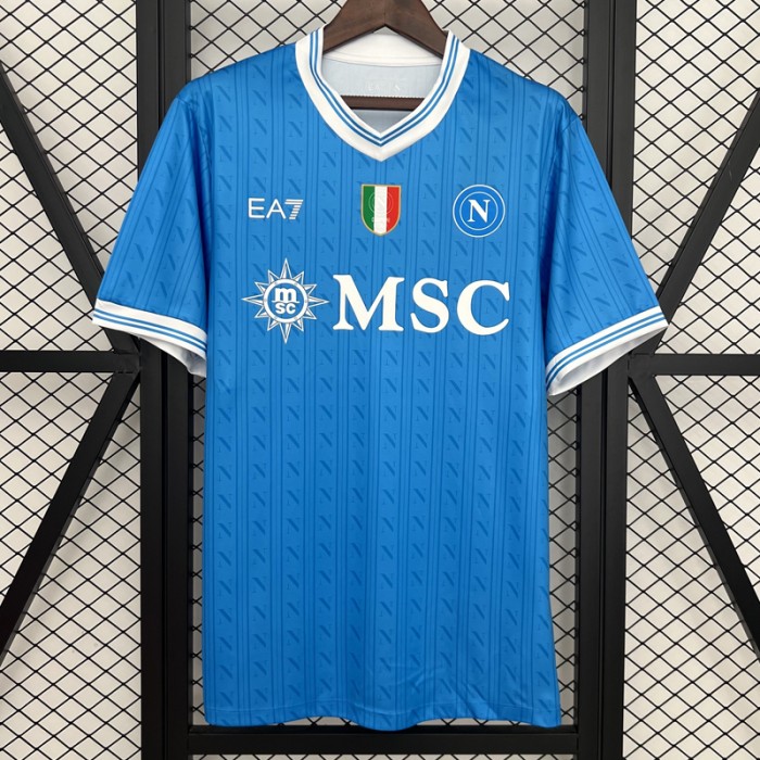 25/26 Napoli Home Blue Jersey Version Short Sleeve-4096748