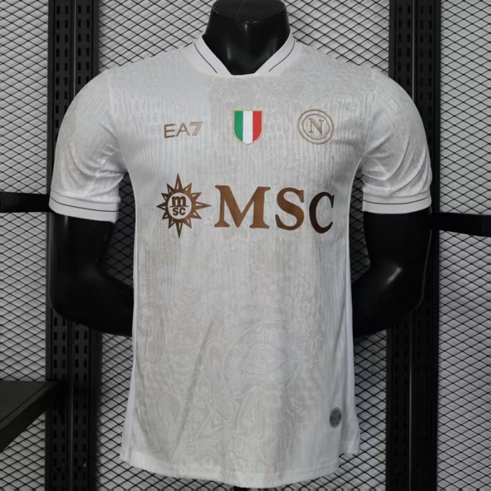 25/26 Napoli Away Gold Jersey Version Short Sleeve (Player Version)-1228198