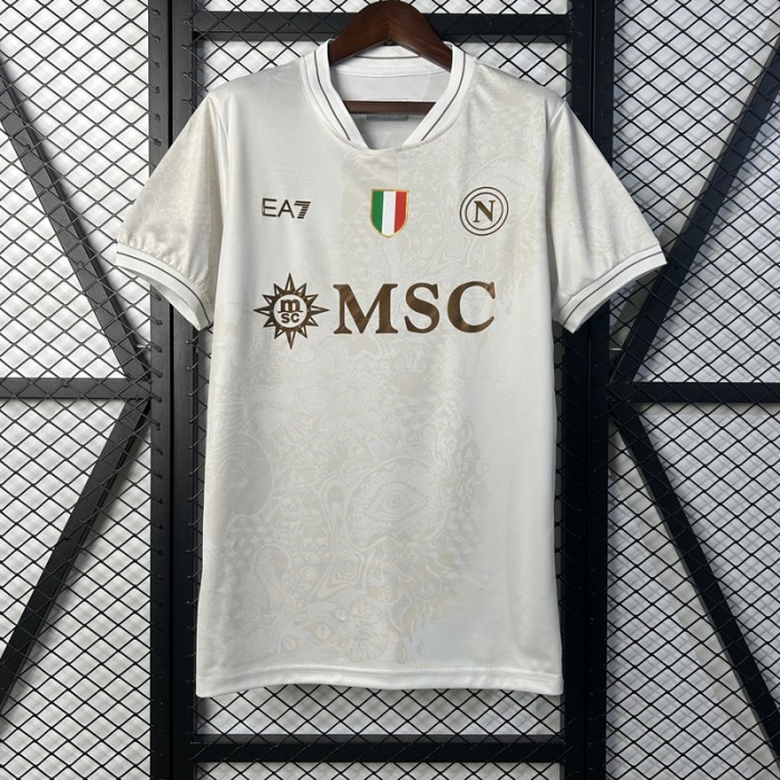 25/26 Napoli Away Gold Jersey Version Short Sleeve-7148623
