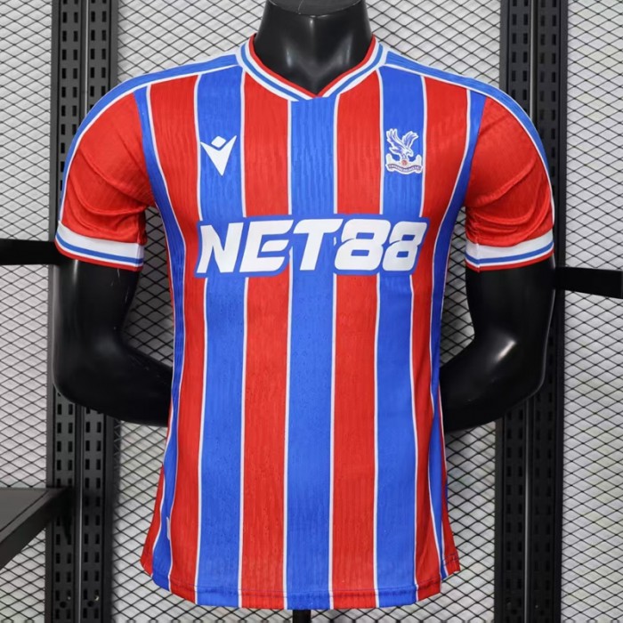 25/26 Crystal Palace Home Red Blue Jersey Version Short Sleeve (Player Version)-8342430