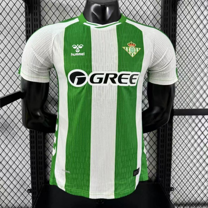 25/26 REAL BETIS Home White Green Jersey Version Short Sleeve (Player Version)-7785858