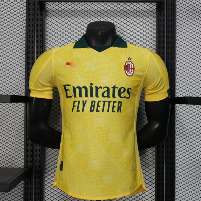25/26 AC Milan Second Away Yellow Jersey Version Short Sleeve (Player Version)-1683697