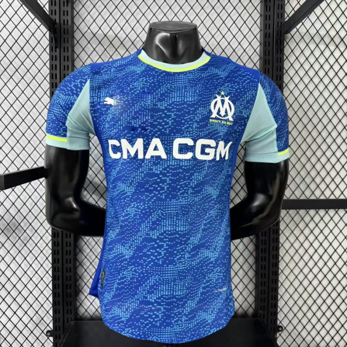 25/26 Marseille Third Away Blue Jersey Version Short Sleeve (Player Version)-3139893