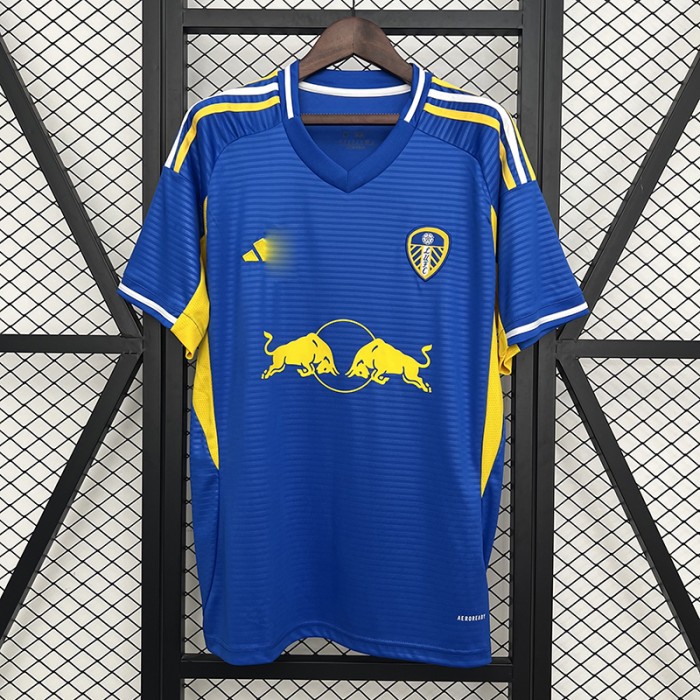 25/26 Leeds United Away Blue Jersey Version Short Sleeve-7311053