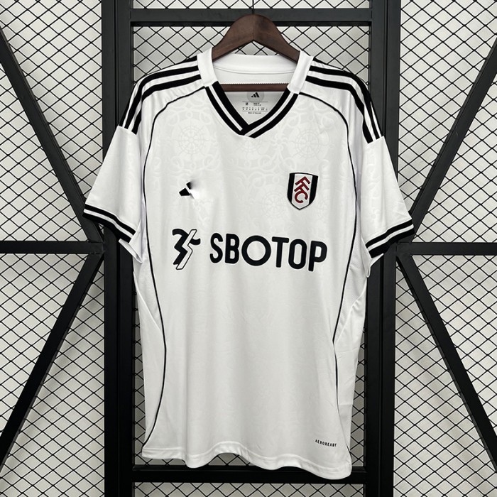 25/26 Fulham Home White Jersey Version Short Sleeve-2247299