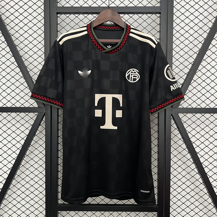 25/26 Bayern Munich Third Away Black Jersey Version Short Sleeve-8401426