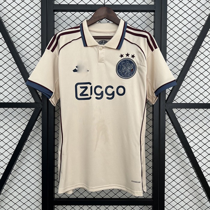 25/26 Ajax Third Away Khaki Jersey Version Short Sleeve-8297512