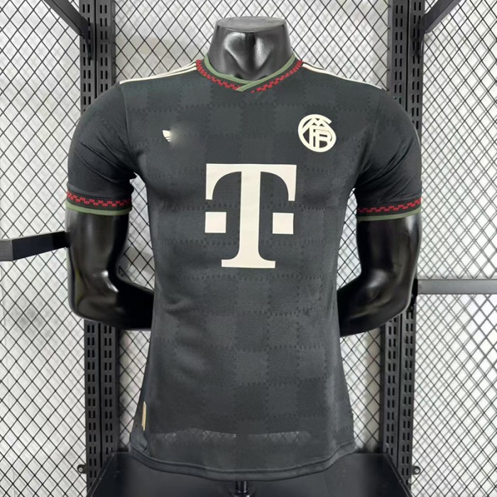 25/26 Bayern Munich Third Away Black Jersey Version Short Sleeve (Player Version)-1060165