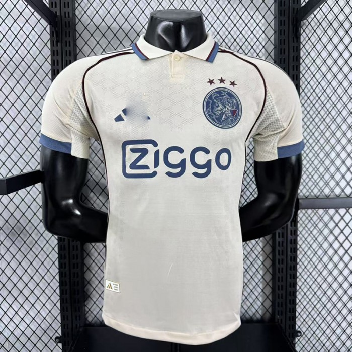 25/26 Ajax Second Away Khaki Jersey Version Short Sleeve (Player Version)-1545561