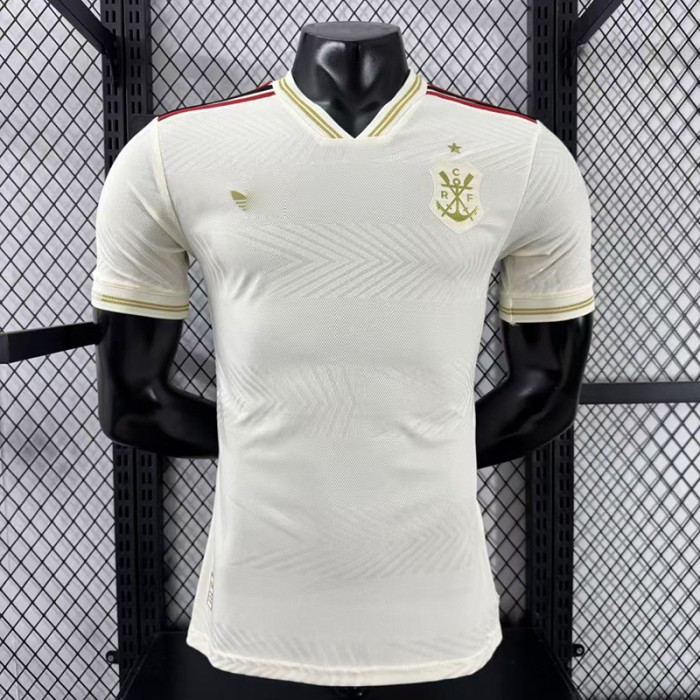25/26 Flamengo Third Away Khaki Jersey Version Short Sleeve (Player Version)-5861443