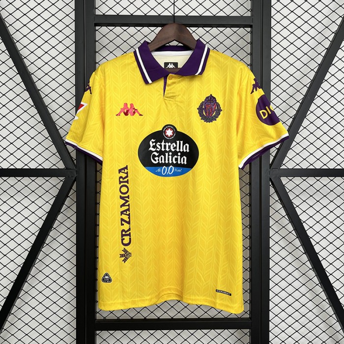 25/26 Valladolid Third Away Yellow Jersey Version Short Sleeve-3698321