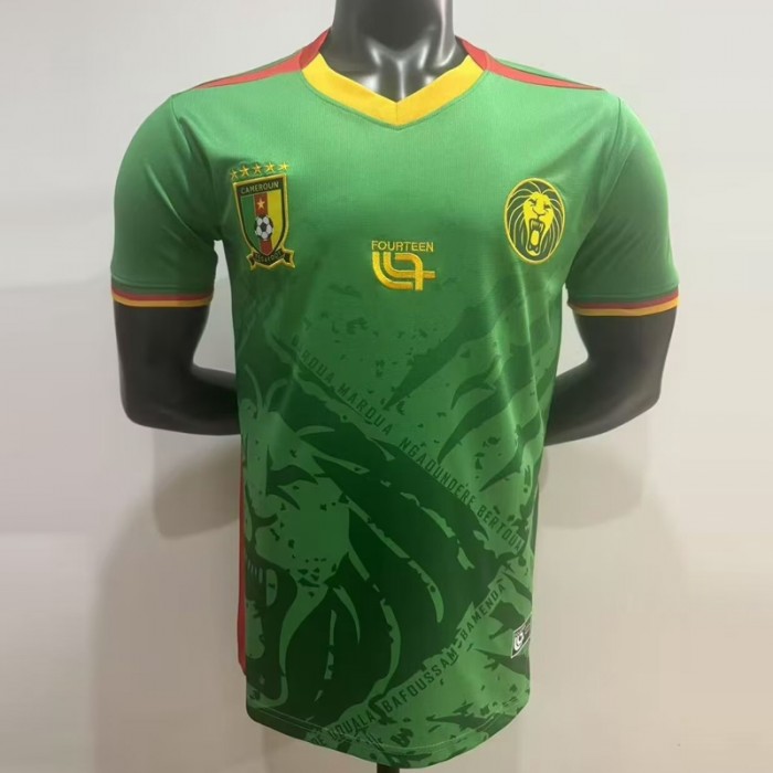 2025 Cameroon Home Green Jersey Version Short Sleeve (Player Version)-3229083