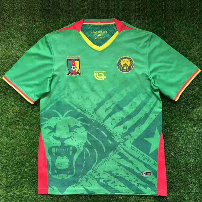 2025 Cameroon Home Green Jersey Version Short Sleeve-3528198