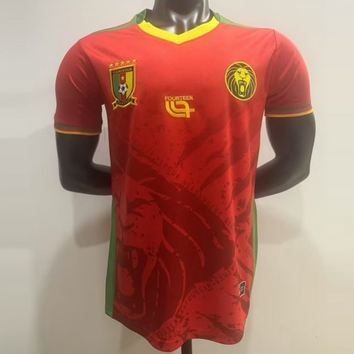 2025 Cameroon Away Red Jersey Version Short Sleeve (Player Version)-4554382