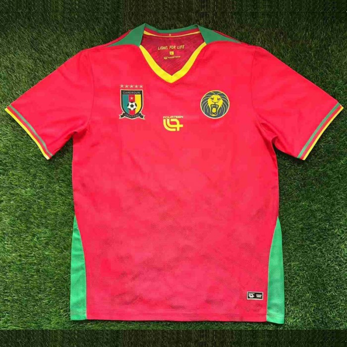 2025 Cameroon Away Red Jersey Version Short Sleeve-5121419