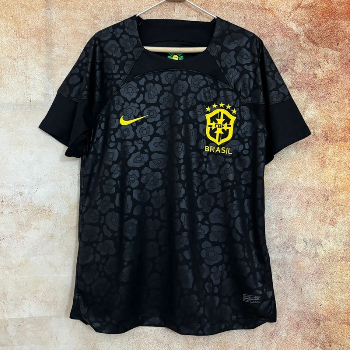 2025 Brazil Black Jersey Version Short Sleeve-3558998