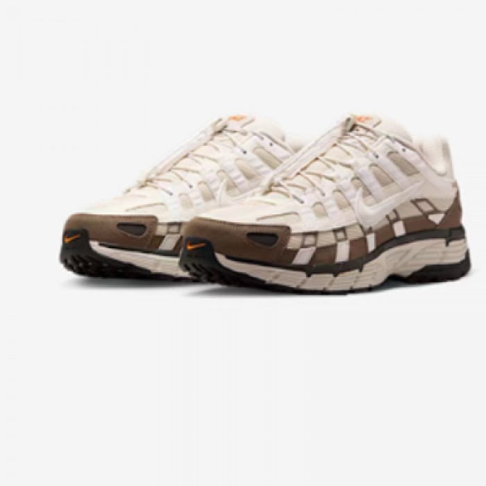 Wmns P-6000 Running Shoes-Brown/White-5265409