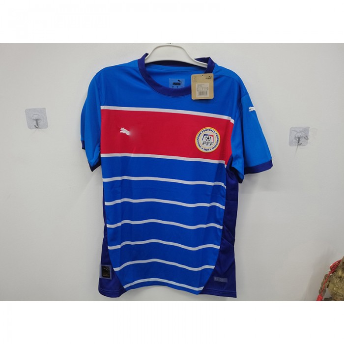STOCK CLEARANCE [SIZE S] 2025 Philippines Home Blue Red Jersey Version Short Sleeve-3519428