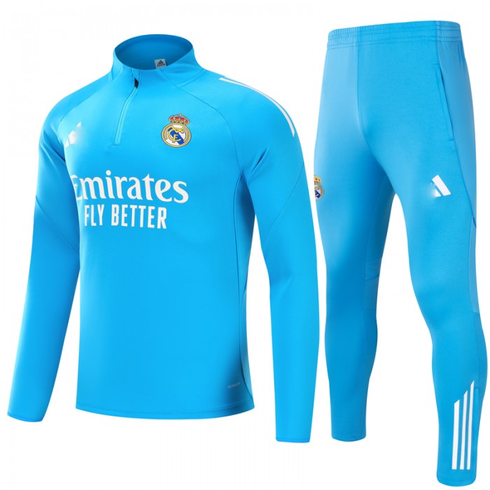 25/26 Real Madrid Blue Edition Classic Jacket Training Suit (Top+Pant)-8180645