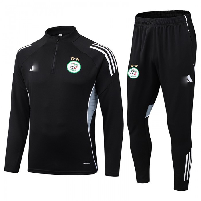 2025 Algeria Black Edition Classic Jacket Training Suit (Top+Pant)-9217729