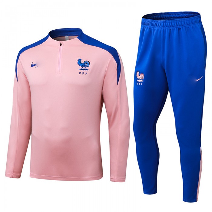 2025 France Pink Edition Classic Jacket Training Suit (Top+Pant)-2571978