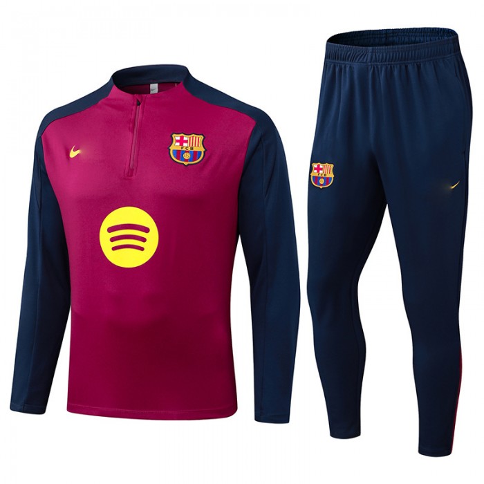 25/26 Barcelona Wine Red Edition Classic Jacket Training Suit (Top+Pant)-6764474