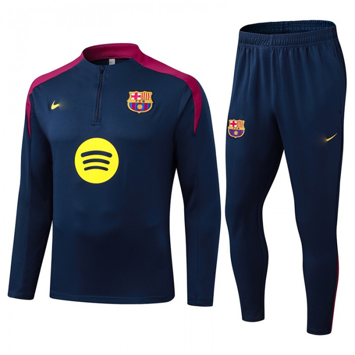25/26 Barcelona Navy Blue Edition Classic Jacket Training Suit (Top+Pant)-2339170