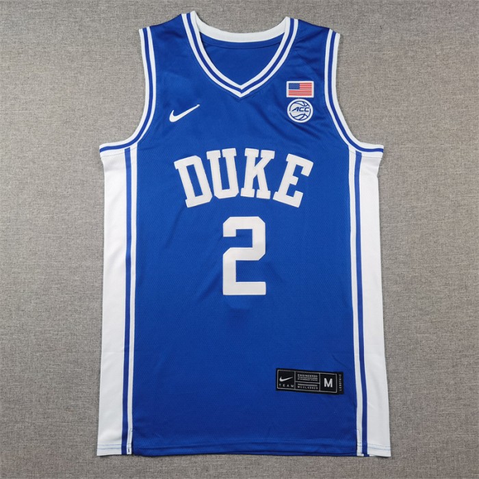 DUKE FLAGG #2 Blue NBA Jersey-9667380