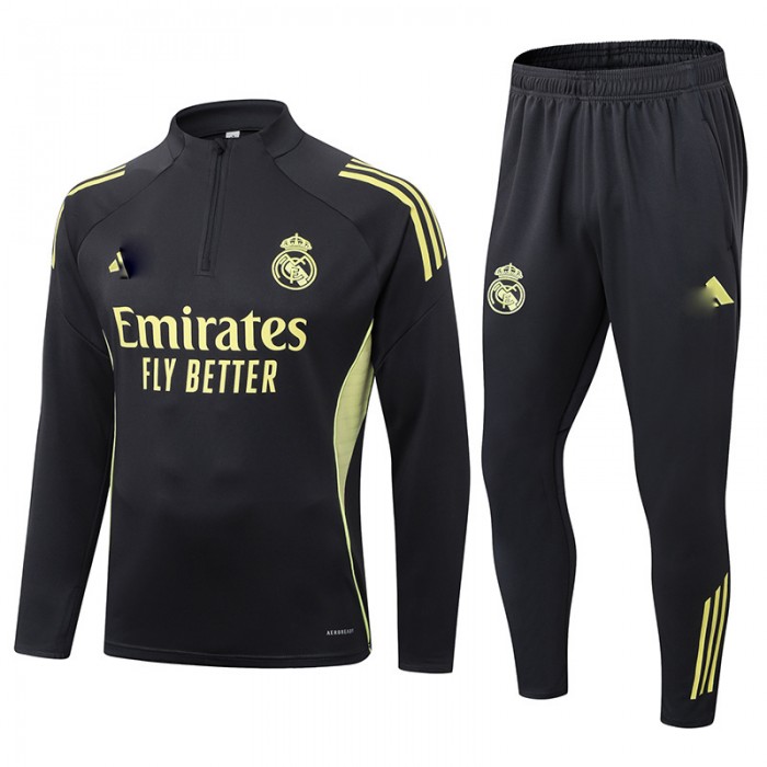 25/26 Real Madrid Navy Blue Edition Classic Jacket Training Suit (Top+Pant)-6610381