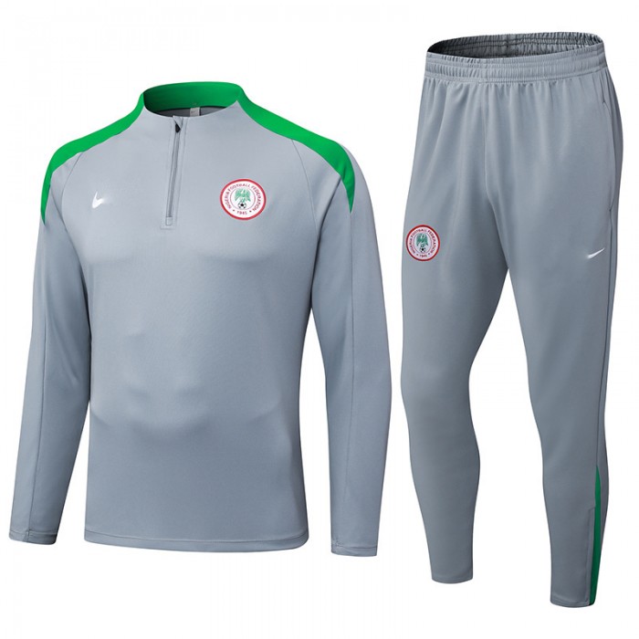 2025 Nigeria Gray Edition Classic Jacket Training Suit (Top+Pant)-1327726