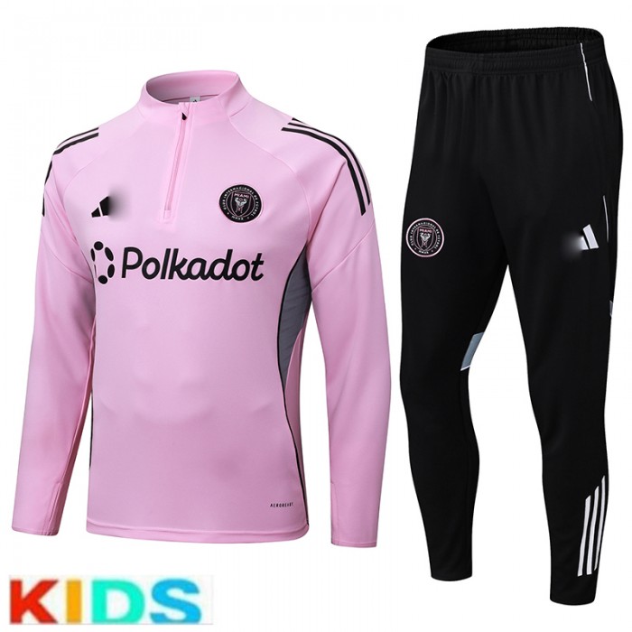 25/26 Kids Miami Pink Kids Edition Classic Jacket Training Suit (Top+Pant)-6305639