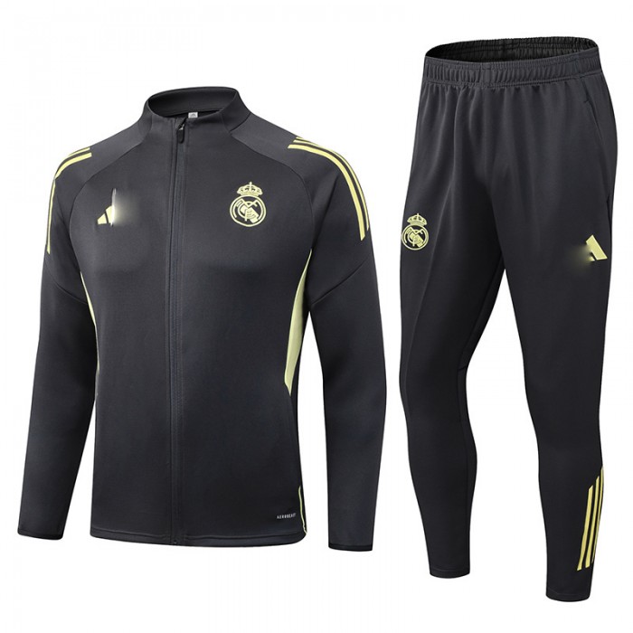 25/26 Real Madrid Black Edition Classic Jacket Training Suit (Top+Pant)-5361986
