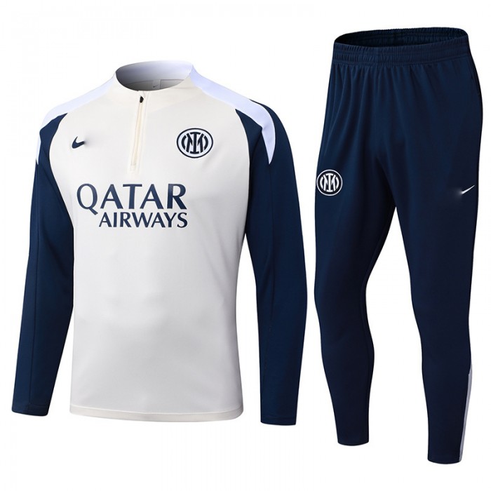 25/26 Inter Milan White Edition Classic Jacket Training Suit (Top+Pant)-994696