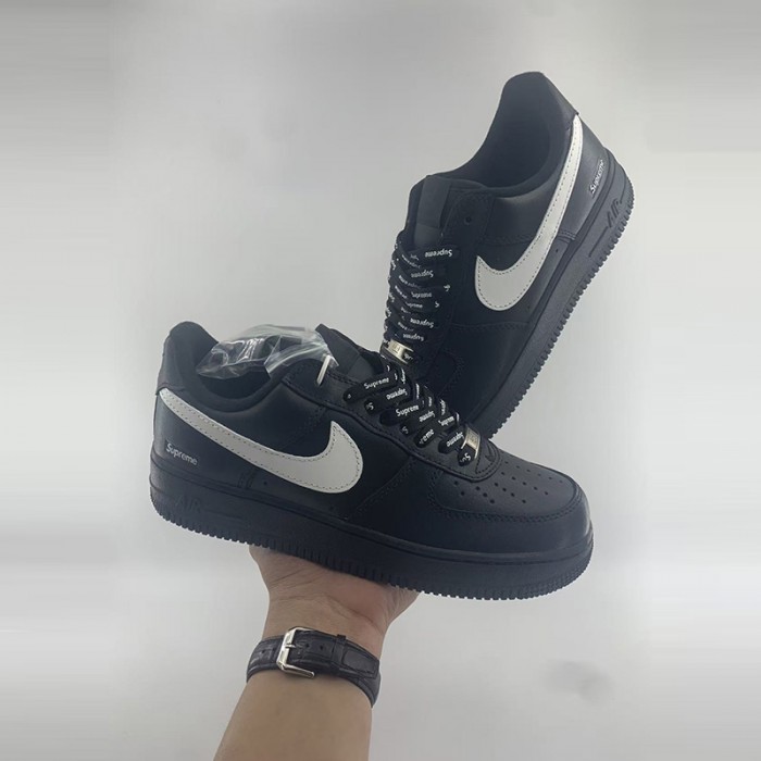 AIR FORCE 1‘07 AF1 Running Shoes-Black/White-4465026