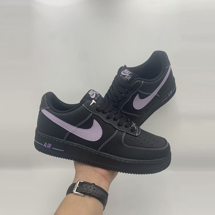 AIR FORCE 1‘07 AF1 Running Shoes-Black/Purple-4729841