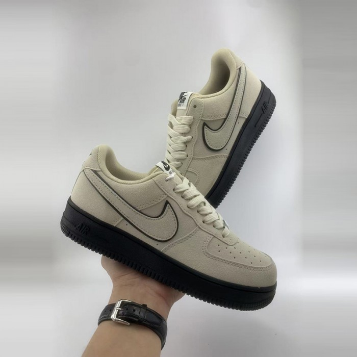AIR FORCE 1‘07 AF1 Running Shoes-Gray/Black-3182314