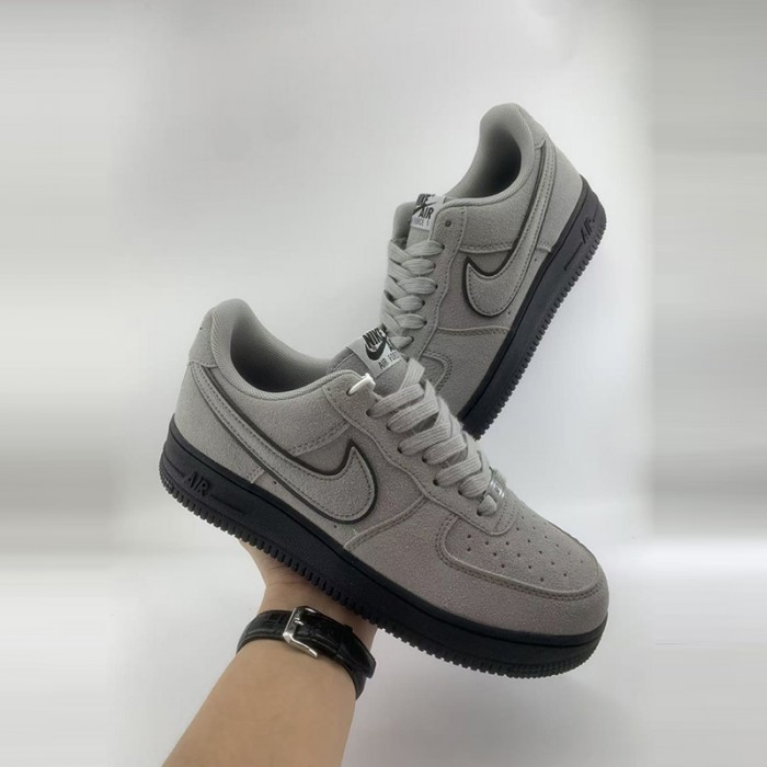 AIR FORCE 1‘07 AF1 Running Shoes-Gray/Black-8121113