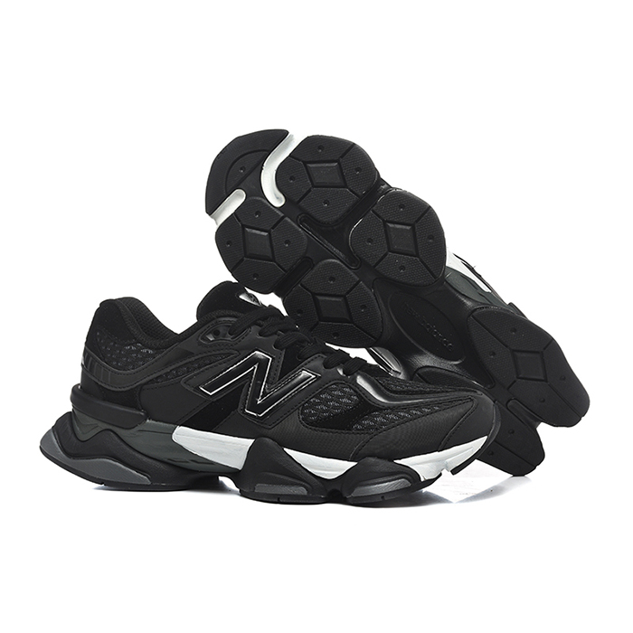 New Balance 9060 Running Shoes-Black/White-8166484
