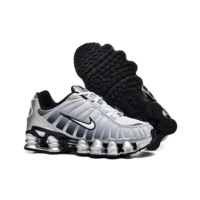 Air Max Shox TL Running Shoes-Black/White-6332464