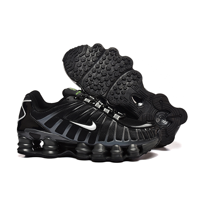 Air Max Shox TL Running Shoes-Black/White-6172316