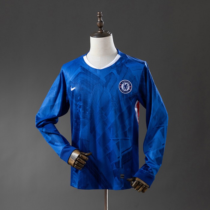 25/26 Chelsea Home Blue Jersey Version Long Sleeve-5163965