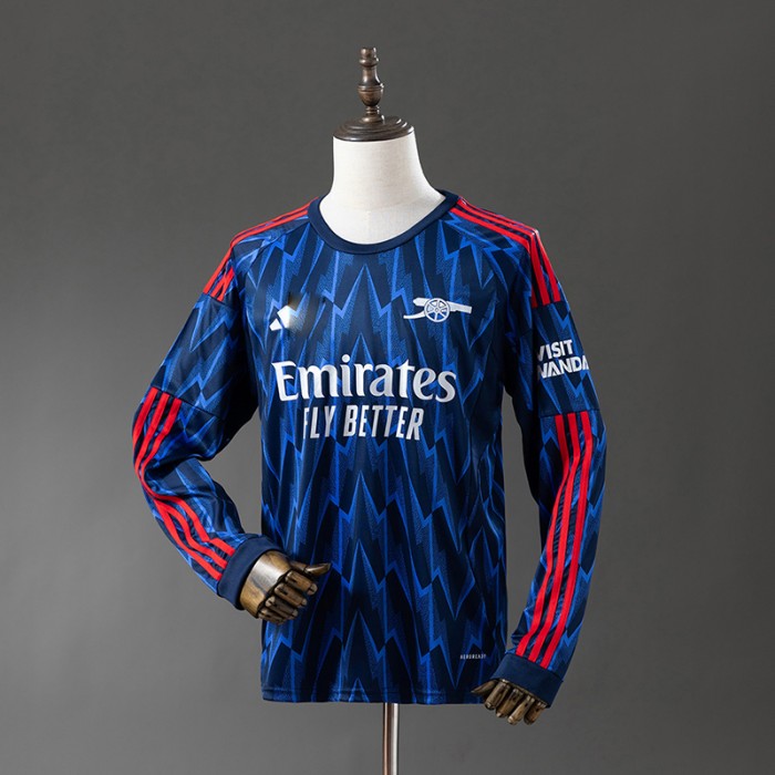 25/26 Arsenal Away Navy Blue Jersey Version Long Sleeve-7244717