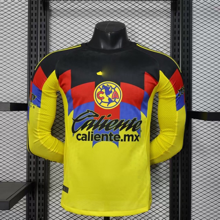 25/26 America Home Yellow Black Jersey Version Long Sleeve (Player Version)-7789851