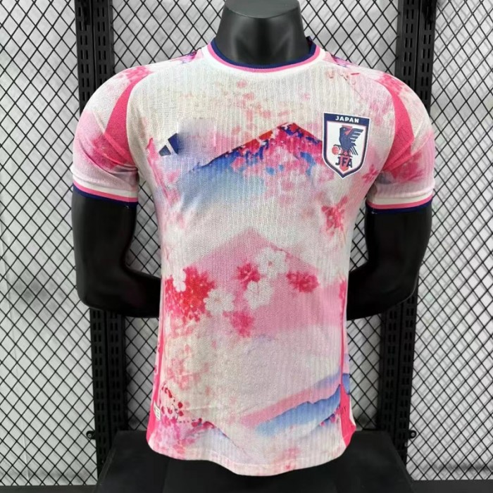 2024 Japan Special Edition White Pink Jersey Version Short Sleeve (Player Version)-6243091