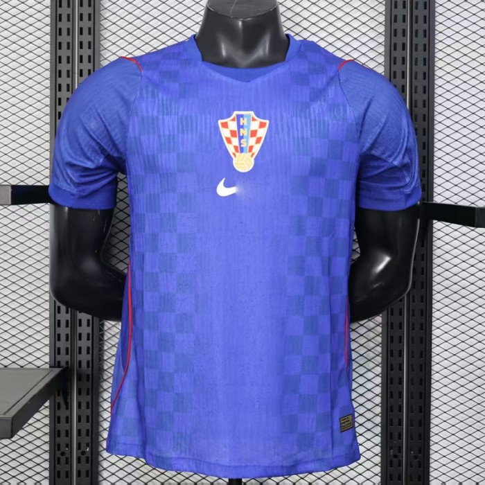 2026 World Cup Croatia Away Navy Blue Jersey Version Short Sleeve (Player Version)-5580362