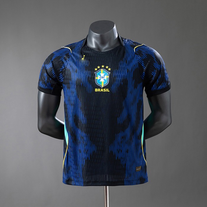 2026 World Cup Brazil Away Navy Blue Jersey Version Short Sleeve (Player Version)-7711605